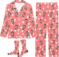 D-Story Personalized Pajamas with 1-8 Faces for Women Men, Custom Christmas Pjs, Pajamas Gifts For Family,Cat Mom,Dog Mom