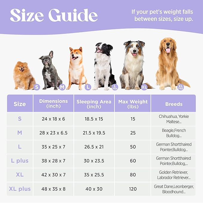 LE SURE Cute L-Plus Dog Beds, Orthopedic Waterproof Large Pet Bed with Sides, High Back Non-Slip Bottom and Egg-Crate Foam Dog Couch Sofa with Washable Removable Cover, Blue