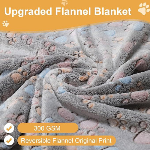 1 Pack 3 Blankets for Dogs, Dog Blanket for Large & Medium Pet Cat, Premium Soft Fluffy Suitable for Sofas, Kennels & Beds, Gifts Puppy Essentials, 41x31inch, Brown/Purple/Coffee Brown