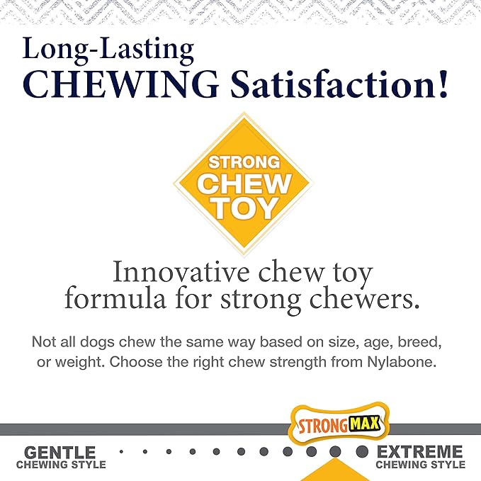 Nylabone Gourmet Style Strong Chew Toy Bundle, Toys for Dogs, Bacon & Peanut Butter Flavor, Small - Up to 25 lbs, 3 Pack