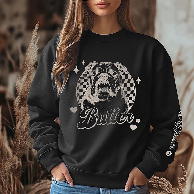 CHIARA CONTI11 Custom Dog Hoodie, Custom Pet Gifts, Custom Dog Shirt, Custom Dog Sweatshirt, Valentine's Day Gift