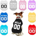 Customized Dog Jersey Shirt, Breathable Doggy Football Tee, Lightweight Sleeveless Vest Pet Clothes Personalized Pet Shirt Custom with Name/Text/Photo/Logo（Custom Dog Jersey）
