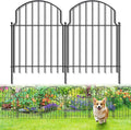 10Pcs Decorative Garden Fence, 20in(H)/10.8ft(L) Rustproof Metal Fences Animal Barrier Outdoor for Yard, Flower Bed Edging Ornamental Border Panel for Dogs, Rabbits, Dig Defence, Garden Decor, Patio