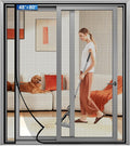 Magnetic Screen Door Left Right Side Opening Upgraded PET Mesh Greater Than Fiberglass and Polyester,Keep Bugs Out,Pet & Kid Friendly,Suitable for Sliding Doors,Patio French Doors-48" X 80"