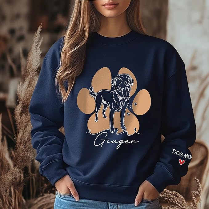 CHIARA CONTI11 Custom Dog Hoodie, Custom Pet Gifts, Custom Dog Shirt, Custom Dog Sweatshirt, Valentine's Day Gift