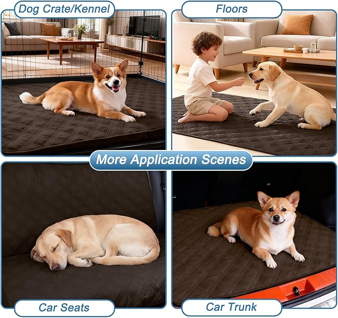 hyha Waterproof Dog Blanket, Reversible Pet Bed Blanket, Soft Sofa Couch Cover for Dogs Washable, Waterproof Pet Couch Covers for Sofa Puppy Cats Furniture Protector(30"x70", Chocolate/Chocolate)
