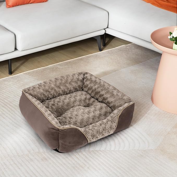 INVENHO XX-Large Dog Bed Rectangle Washable Orthopedic Soft Calming Sleeping Durable Pet Cuddler with Anti-Slip Bottom
