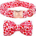 Lionheart Glory Valentine's Day Dog Collar with Bowtie for X-Large Dogs