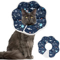 Depets Cat Cone Collar Soft, Adjustable Lightweight Cat Recovery E Collar to Stop Licking for Puppy Rabbit, Waterproof Pet Cone for Small Animal After Surgery Grooming, Neck Girth 9.5 in