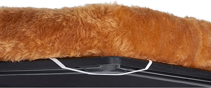 MidWest Homes for Pets QuietTime Dog Bed – Cinnamon Faux Fur Bolster, Ultra-Soft and Machine Washable, Fits 42-Inch Crates and Carriers, for Large Breed Dogs