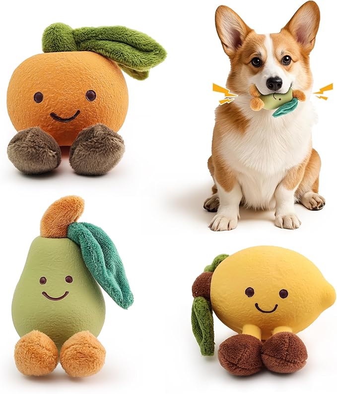 Dog chew Toys, Interactive Dog chew Toys, Suitable for All Types of Dogs who Like to chew and Interact. Sound pet Toys, Specially Designed for Dogs who Love to chew（Pear Green）