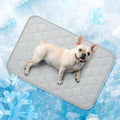 LOOBANI Dog Cooling Mat for Small Dogs/Cats - Dog Cooling Pad Durable, Cool Blanket Machine Washable, Pet Cool Mat for Outdoor, Indoor (Grey, 23"x36")