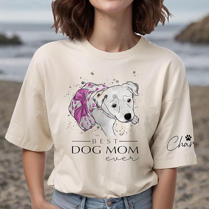 Custom Dog Mom Shirt Gifts for Women, Mother's Day Hoodie, Custom Shirt with Dog Picture for Women