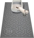 UPSKY Cat Litter Mat, Litter Trapping Mat Soft on Kitty Paws, Large Litter Box Mat 35" x 24" Scatter Control for Indoor Cats Waterproof and Extra Large Pretty Litters Carpet