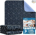 OUTCREATOR® Washable Bed Pads 34" x 56" (Pack of 2), Incontinence Mattress Protector, Anti-Slip Waterproof Underpads for Adults Kids Elderly Pets, Absorbency & Reusable Bedwetting Pads (Navy Blue)