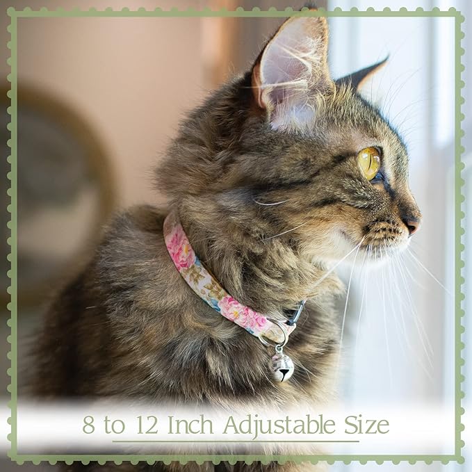 Country Brook Petz - Love and Peace Cat Collar - Groovy Collection Featuring Far Out Designs