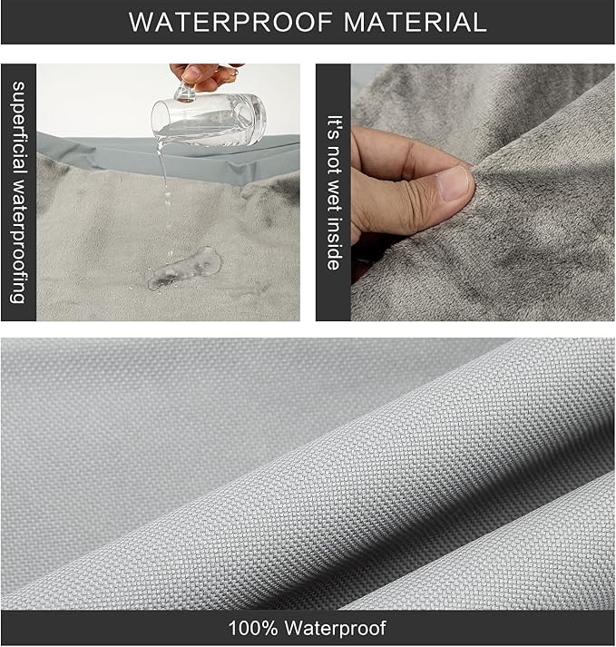 Waterproof Dog Bed Cover,Washable Removable Pet Dog Crate Pad Replacement Cover for 36 Inch Crate,Water Absorbable Pet Puppy Bed Covers for Dogs Cat,34Lx22Wx3.5H inch