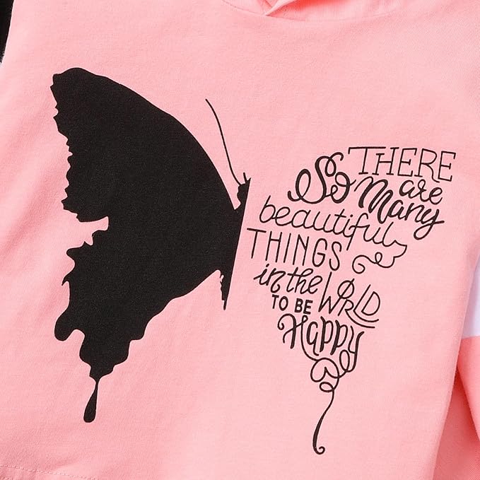 Toddler Baby Girls Clothes Long-sleeve Tie Dye Hoodie Sweatshirt Pants Hooded Outfit Set