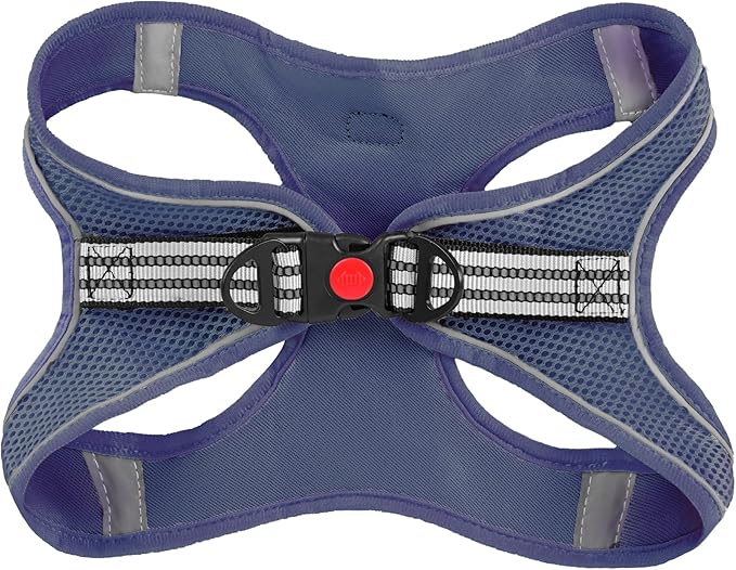 ROYPET Step-in Air Dog Harness, All Weather Mesh Step in Vest Harness for Small and Medidum Dogs and Cats, Adjustable Soft Padded Dog Vest with Easy Control Handle for Dogs Pets (Navy Blue, M)
