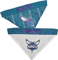 Pets First NBA Dog Bandana -Charlotte Hornets Reversible Bandana. 2 Sided Home & Away Sports Bandana with a Premium Embroidery Team Logo, Large/X-Large