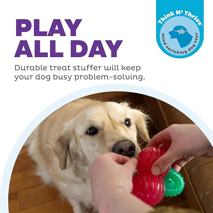 Outward Hound Gummiez Cherries Dog Toy & Treat Stuffer, 4″ x 4″ Cherry-Scent Interactive Chew for Dogs, Promote Healthy Teeth, Gums & Mental Enrichment, Reduce Boredom & Support Dental Health