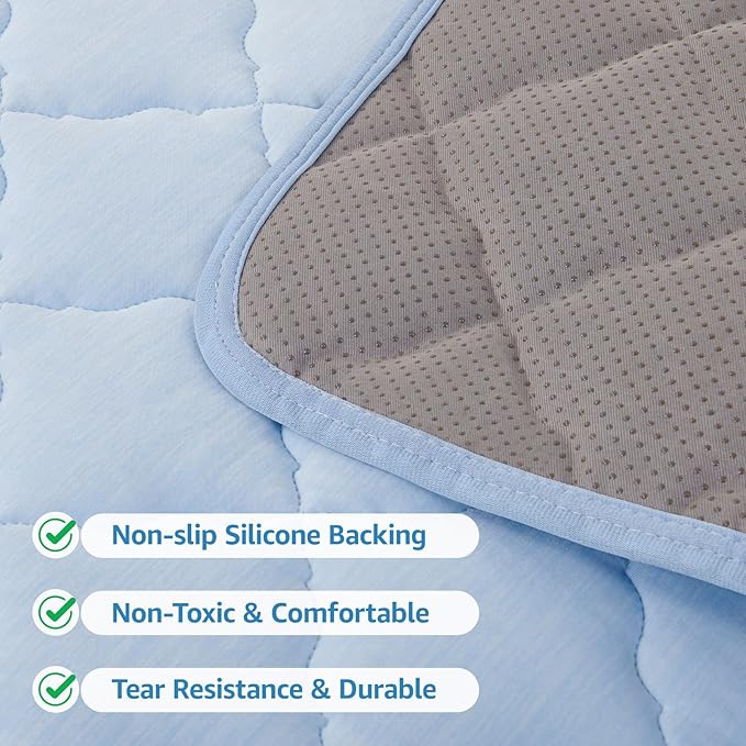 LOOBANI Dog Cooling Mat for Summer - 40" x 28" Cooling Mat for Large Dogs with Anti-Slip Bottom, Washable Arc-Chill Pet Cool Mat for Dogs, Cats, Indoor & Outdoor Use, Bed, Sofas, Crate, and Kennels