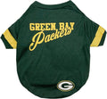 Green Bay Packers Dog & Cat T-Shirt, Small. NFL Team Football Shirt - New Stripe Design, Durable & Cute PET TEE Outfit
