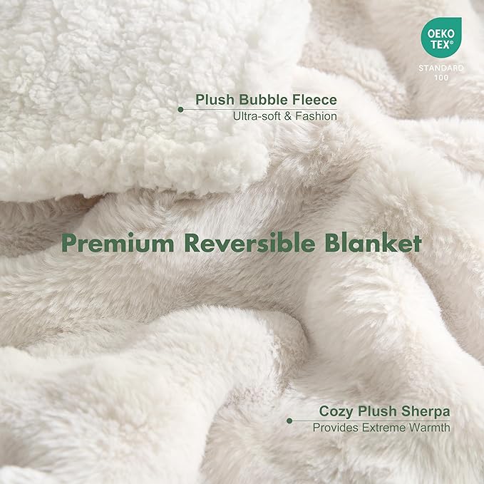 Soft Cozy Waterproof Dog Blanket for Couch - Room Decor Medium Pet Blanket for Furniture Protector, Washable Dog Crate Blankets for Indoors & Outdoors, Cream, 30"x40"