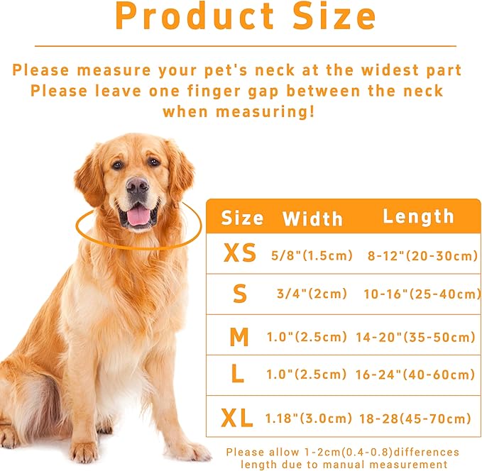 Dog Collar for Boys & Girls, Puppy Collar for Small to Large Dogs, Adjustable Soft Pattern Pet Collar with Safety Buckle for Male & Females (Red, S)