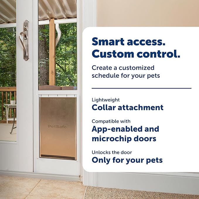 PetSafe SmartDoor Connected Pet Door Key - Provides Smart, Personalized Access for Your Dogs & Cats While Keeping Out Strays & Wildlife - Compatible with SmartDoor Connected Pet Door - Small