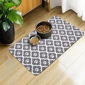 Dog Food Mat 24X32 Inch Pet Feeding Absorbent Mats for Floor Cat Water Bowl Placemats Non-Slip Washable Dog Mat for Food and Water