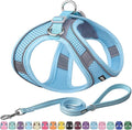 AIITLE Dog Harness, No-Pull Cat Harness with a Leash, Adjustable Reflective Dog Vest, Cat Harness Escape Proof, Outdoor Walking, Running,Training for Extra Small Dogs and House Cats Pure Blue XXXS