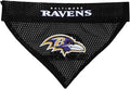 Pets First NFL DOG BANDANA - BALTIMORE RAVENS REVERSIBLE PET BANDANA. 2 Sided Sports Bandana with a PREMIUM Embroidery TEAM LOGO, Large/X-Large. - 2 Sizes & 32 NFL Teams available