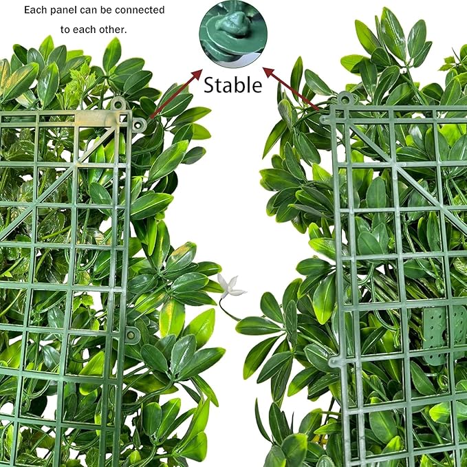 Artificial Plant Wall Roll: 72 X144 in (72 sqft) UV-Anti Ivy Privacy Fence Screen Faux Greenery Panels Backdrop Boxwood Ivy Vine Leaf Hedge Fence for Indoor Outdoor Green Decor