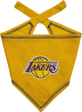 Pets First NBA LA Lakers TIE Bandana, Size Large/X-Large. Dog Bandana Scarf Bib for Pet Cat Dog. The Ultimate Game-Day, Party Bandana
