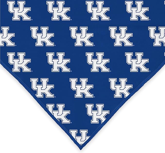 Kentucky Wildcats Officially Licensed Bandana for Dogs and Cats | Fits Pets Great Gift Idea | Easy-to-Tie (Small, 13")