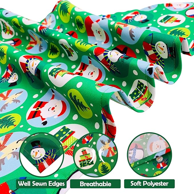30 Pcs Christmas Happy New Year Dog Bandanas Bulk for Dogs Stitch Dog Bandanas Party Grooming M