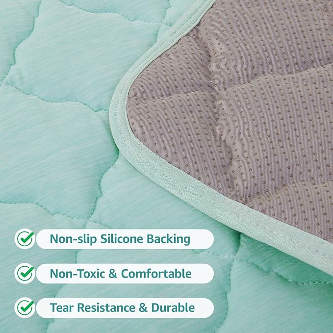 LOOBANI Dog Cooling Mat for Large Dogs - Dog Cooling Pad for Summer with Anti-Slip Bottom, Washable Cool Mat for Dogs, Cats, Indoor & Outdoor Use, Bed, Couch, Crate, and Kennels