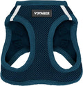 Best Pet Supplies Voyager Step-in Air Harness - All Weather Mesh, Reflective, No Pull Harness for Dogs, Cats - Secure with Hook & Loop Fastener, Buckle, Double D-Rings - Blue, XS