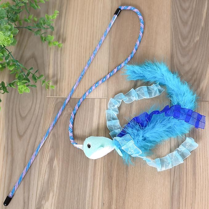 Nifty Narwhal Wand Cat Toy with Catnip, Pack of 1