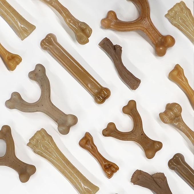 Nylabone Gourmet Style Femur Bone Strong Chew Toy for Dogs, Baby Back Rib Flavor, Large - Up to 50 lb., 1 Count