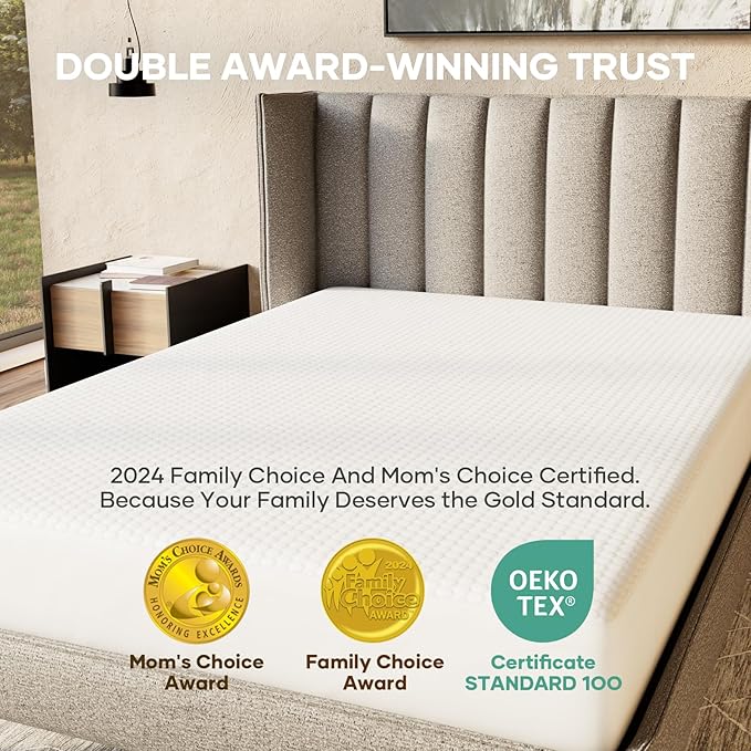 OhGeni 100% Waterproof Mattress Protector,Queen Size Mattress Soft Pad,Pet Hair & Bedwetting Resistant,Cooling Breathable Fitted Sheets,Washable Bed Cover,Non-Slip Deep Pocket,Noiseless,Brown