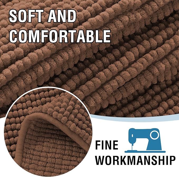 H.VERSAILTEX Plush Chenille Dog Bed Cover Thick Soft Loveseat Cover for 2 Cushion Couch Anti Slip Couch Cover Furniture Protector for Dog, Pet, Cat (35" x 62", Caramel)