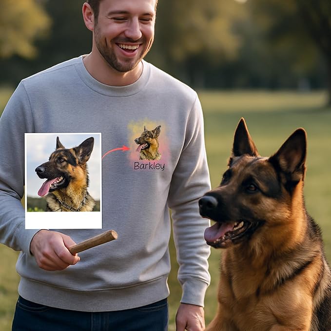 Easycosy Custom Sweatshirt for Couples Men Women, Personalized Hoodies Valentine's Day Gift Matching Sweater for Him Her