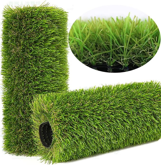 Artificial Grass Rug Outdoor Indoor 5FTX81FT Fake Grass Carpet Green Synthetic Grass Pet Turf Realistic Faux Grass Rug with Drain Holes for Garden Lawn Landscape Balcony Home Decor Patio