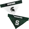 Pets First Collegiate Pet Accessories, Reversible Bandana, Michigan State Spartans, Small/Medium