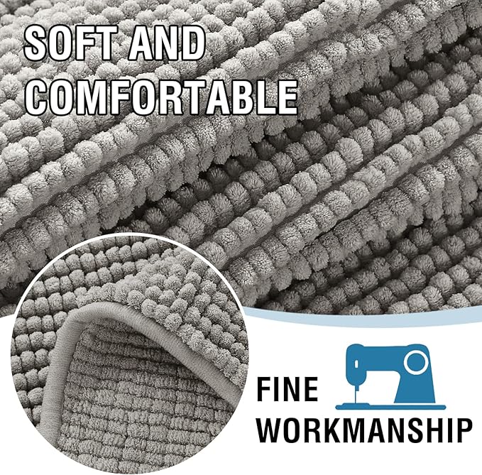 H.VERSAILTEX Plush Chenille Couch Cover for 3 Cushion Couch Anti Slip Washable Sofa Slipcovers Soft and Durable Furniture Protector for Dogs Cats Kids (27.5" x 59", Dove)