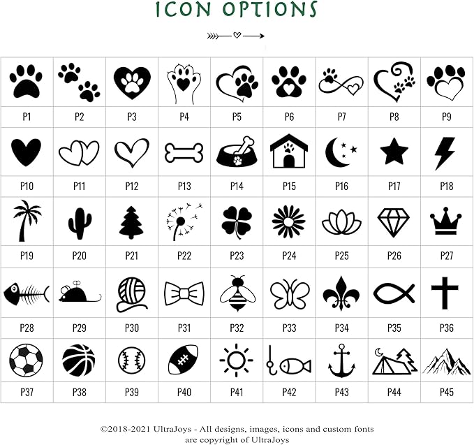 Ultra Joys Dog ID Tag, Custom Dog Tag Personalized Cat Tag, Pet ID Tag, Brushed Stainless Steel Round Dog Tag Black Large