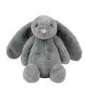 Best Pet Supplies Interactive Squeaky Dog Chew Toy, Ideal Dog Toys for Chewers, Small, Medium & Large Dogs, and Fetch Lovers - Bunny (Gray), Large