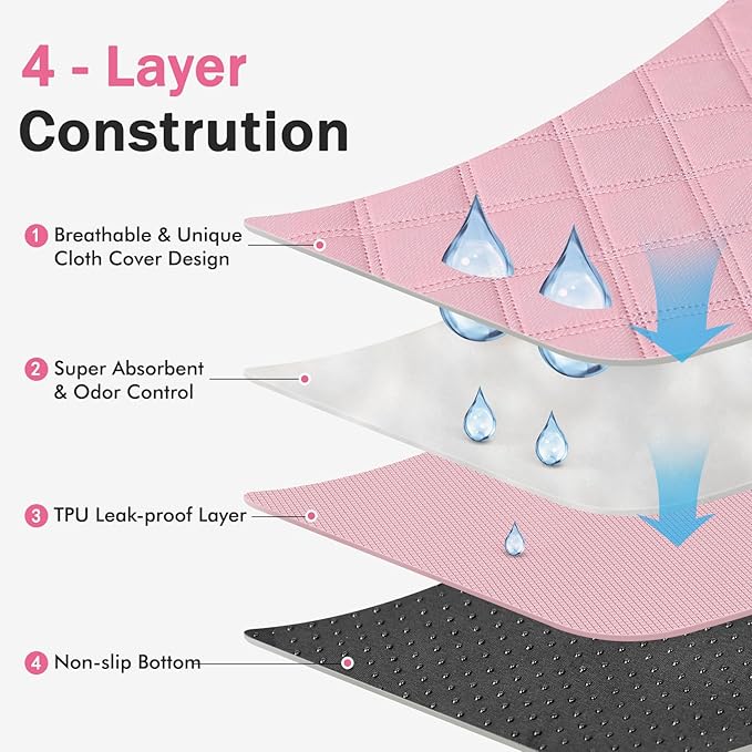 Dog Cat Playpen, Puppy Pet Playpen Indoor for Dog Crate Tent Cage Outdoor, Portable Pop Up Dogs Enclosure Kennel with Carrying Case for Dogs/Cats/Rabbits (Pink with Pad, Medium)